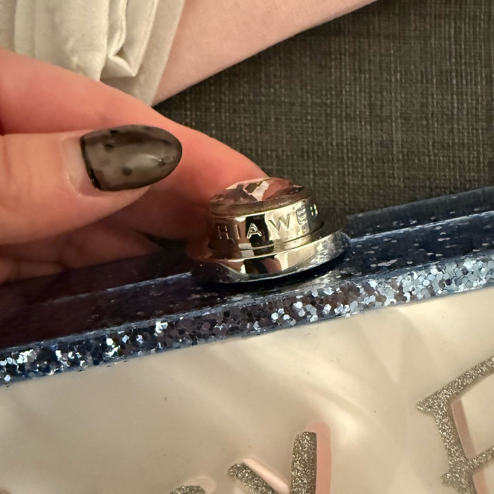 Sophia Webster White and Silver 'Wifey for Lifey' Clutch - Picture 2 of 5
